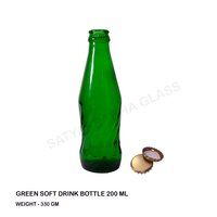 200 ml green soft drink bottle