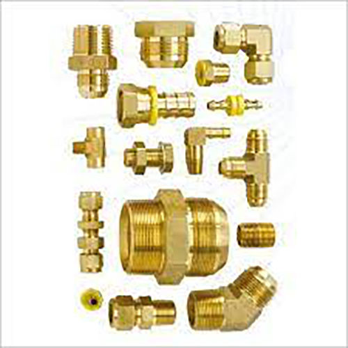 Brass Ferrule Fittings - Color: Golden