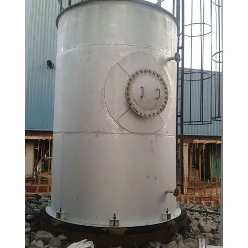 Silver Oil Storage Tanks