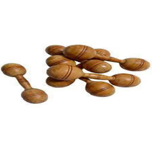 Wooden dumbbell round (gol)