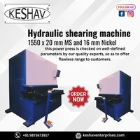 Hydraulic Shearing Machine 1550 X 20 Mm Ms - Automatic Grade: Semi-automatic