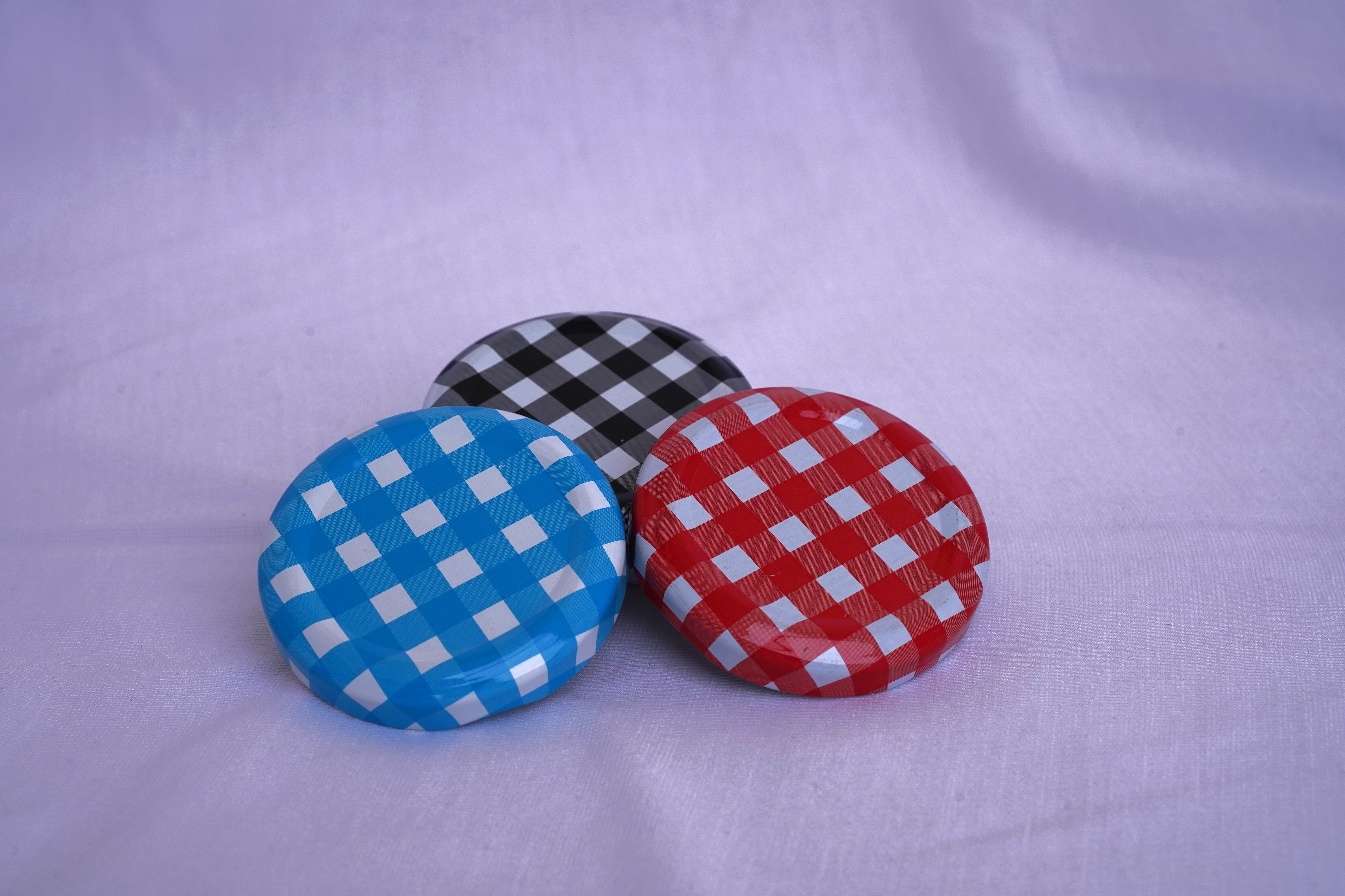43mm Checkered print Lug Cap