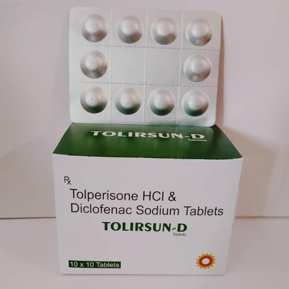 Tolperison Hydrochloride Diclofenac Sodium Tablets - 30 Boxes | Muscle Relaxant Pain Relief Storage: Cool & Dark Place Suitable for All