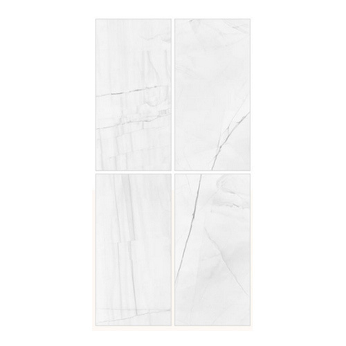 600 X 1200 MM Melina Bianco Glossy GVT-PGVT Tiles