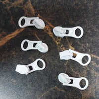 White Alloy Zipper Slider Application: Commercial