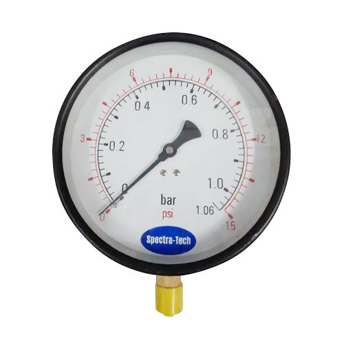 Polished 0-7 Bar Pressure Gauge