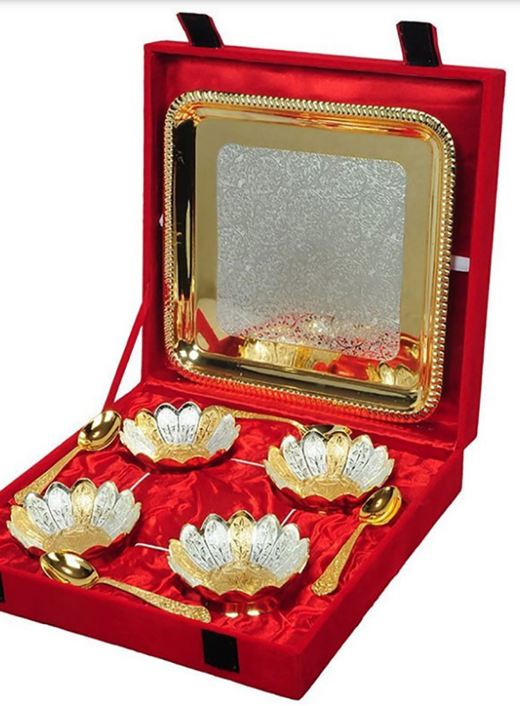 SILVER THREE BOWL SET