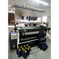 14 Semi Computerizes Flat Knitting Machine - Color: Sliver