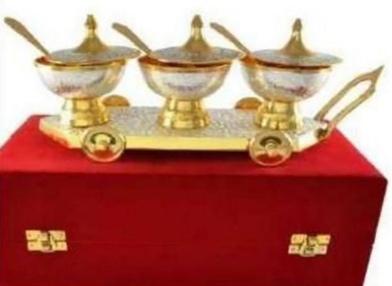 SILVER THRHEE BOWL SET
