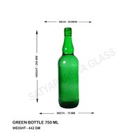 750 ml Green bottle