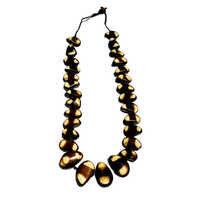 Natural Bead Necklace - Acrylic/plastic/lucite Material, Multi-colored Beads | Ideal For Women's Wedding, Party & Festive Season Occasions