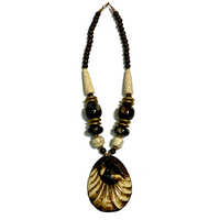 Antique Pendant Necklace - Beads Material: Acrylic/plastic/lucite | Occasion: Wedding, Partywear, Festive Season, Gender: Women's, Available In Different Beads Colors
