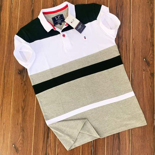 Multicolour Mens Polo T Shirt