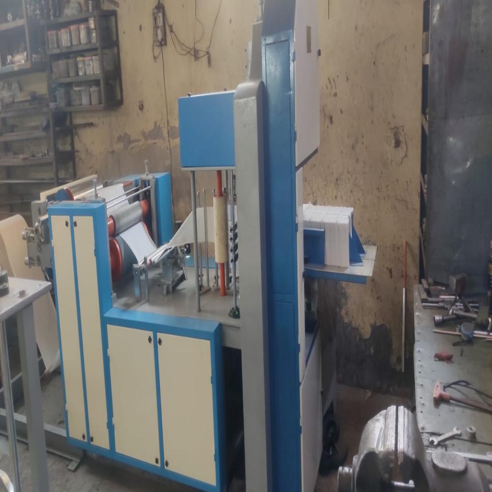 Automatic Paper Napkin Making Machine Single Color Single Embossing - Capacity: 32000 Pcs/Hr