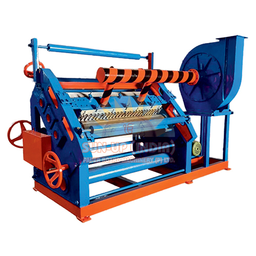 Fingerless Corrugation Machine - Color: Blue And Orange