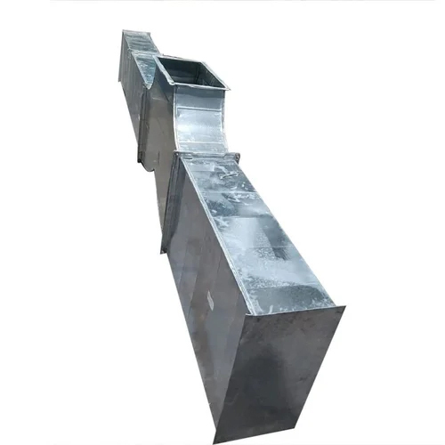 Silver Rectangular Galvanized Iron Air Duct