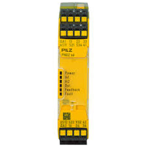 Yellow Pilz Safety Relay