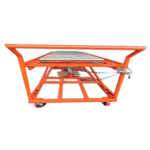 Scissor Lift Trolley - Color: Orange And White