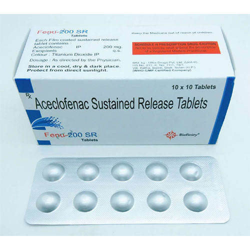 Aceclofenac 200 Mg Sustained Release Tablets General Medicines