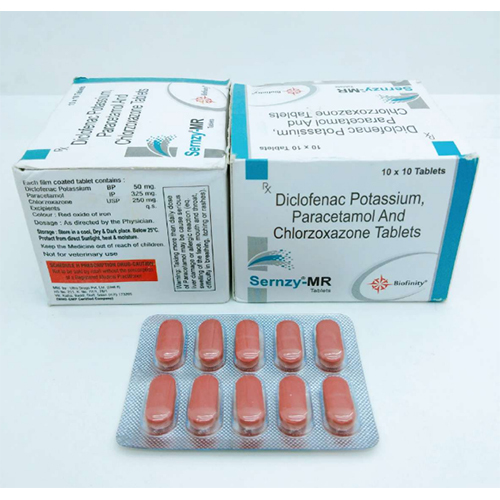 Diclofenac 50  Para 325  Chlozoxazone 250 General Medicines