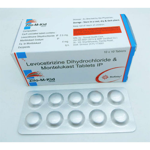 Levocetirizine 2.5 Mg Montelukast 4 Mg General Medicines