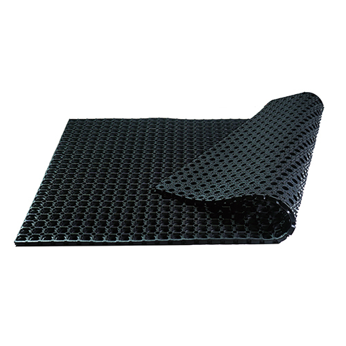GEIM 106 Hollow Mat - Rectangular Black Modern Design | Hand Washable Machine Washable Anti-Slip Commercial & Outdoor Use Machine Made