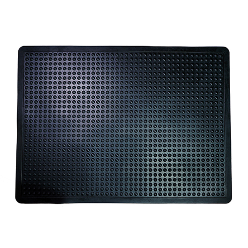 GEIM 107 Bubble Mat - Rectangle Black Color | Modern Design Anti-Slip Washable Hand Washable and Machine Washable Ideal for Commercial and Outdoor Use