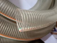 Pvc Steel Wire Hose Pipe - Color: White / Red / Transparent