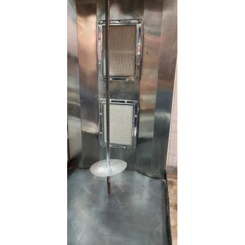 Stainless steel Table Top Shawarma Machine With 2 Imported Burner For Restaurant