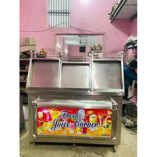 Eco-Friendly Stainless Steel Fruits Juice Display Counter