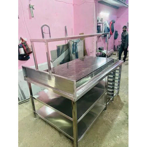 Stainless Steel Cake Table - Color: Sliver