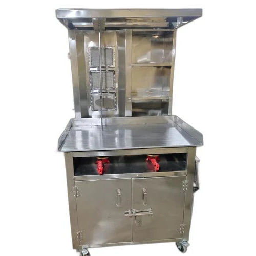 Stainless steel Big Cabinet Shawarma Machine for shawarma Roll Shops