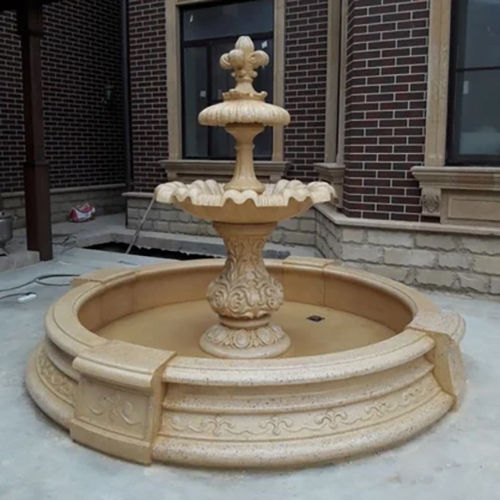 Brown Marble Garden Fountain