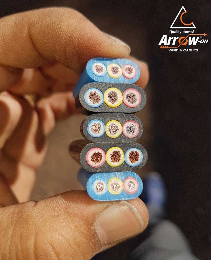 FLAT 3CORE SUBMERSIBLE PUMP CABLE