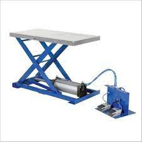 Blue Pneumatic Scissor Lift