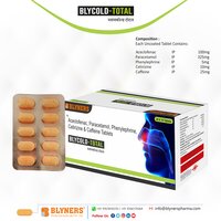 Aceclofenac Paracetamol  Phenylephrine Cetrizine and Caffeine Tablets