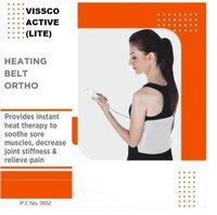 Heating Belt - Electric, 6-layer Insulation | Dual Thermostat, Portable & Compact Design For Pain Relief