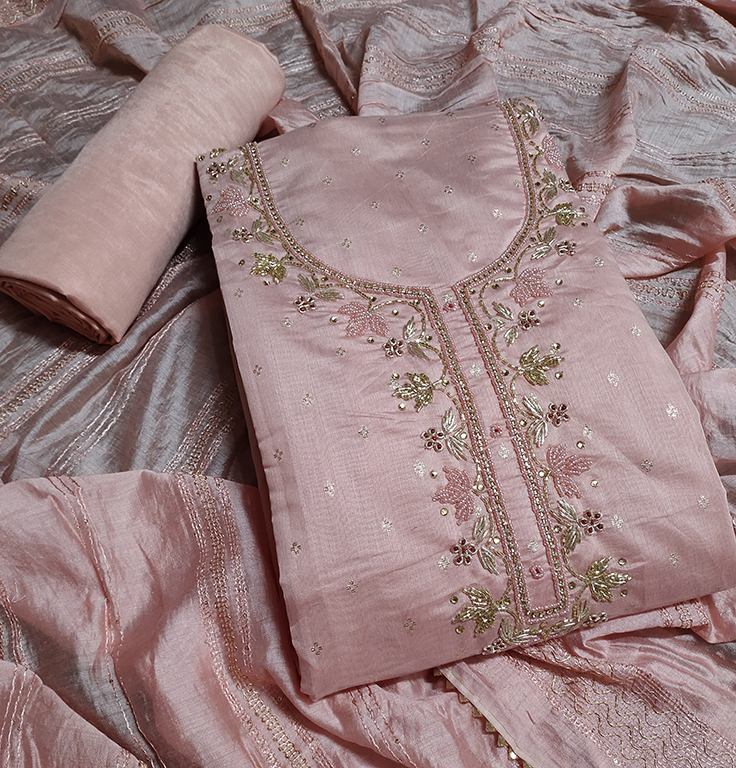 New Designer Butti Handwork Dressmaterial