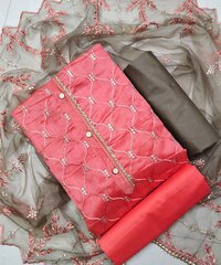 New Designer Embroidery Work Dreesmaterial