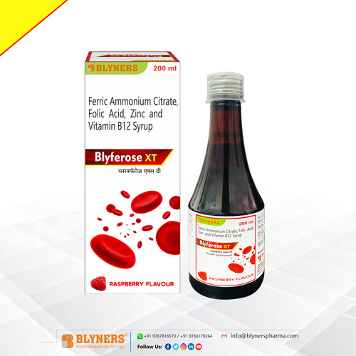 Ferric Ammonium Citrate Folic Acid Zinc Sulphate Vitamin B12  Syrup