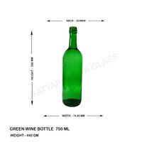 750 ml green wine  Bottle