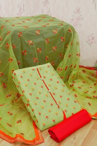 New Embroidery Work Dressmaterial For Women