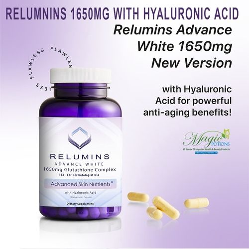 Relumins 1650mg 15x Glutathione With Hyaluronic Acid