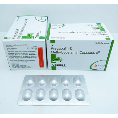 Pregabalin 75mg Mecobalamin .75mg .Capsule