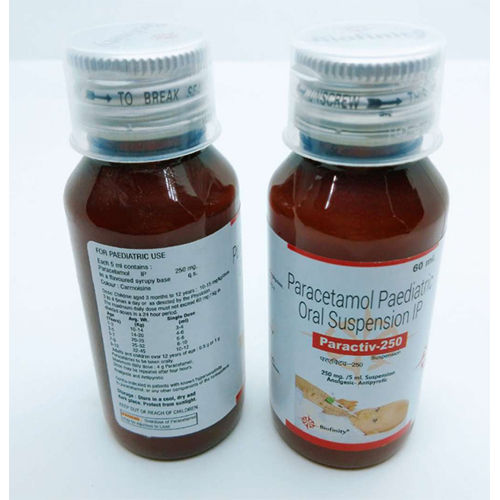 Paracetamol 250mg . 60 ml. Suspension