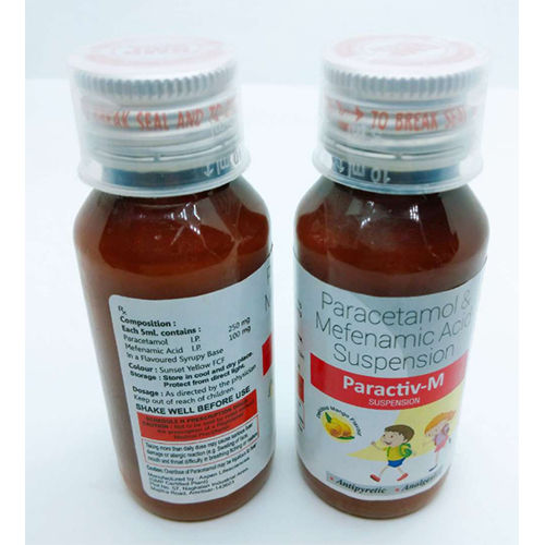 Liquid Paracetamol 250 Mg Mefenamic Acid 100Mg Suspension