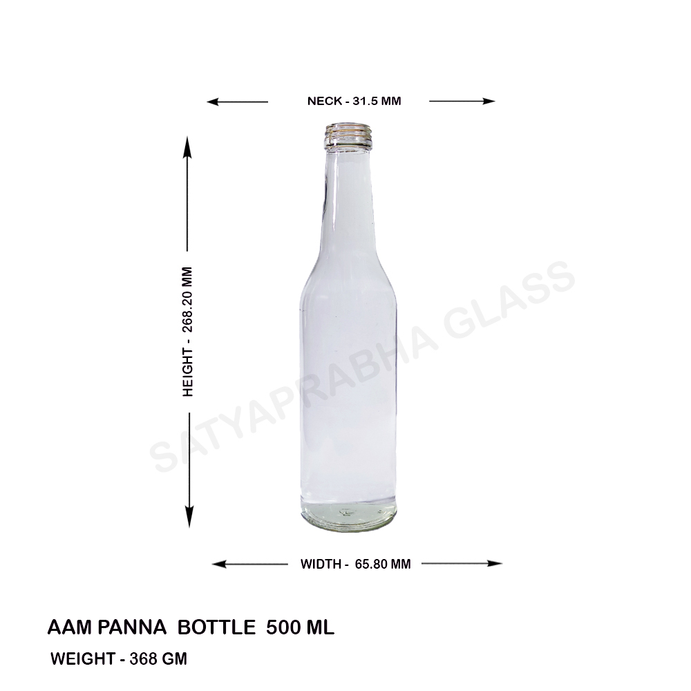 500 ml Aam Panna Glass Bottle