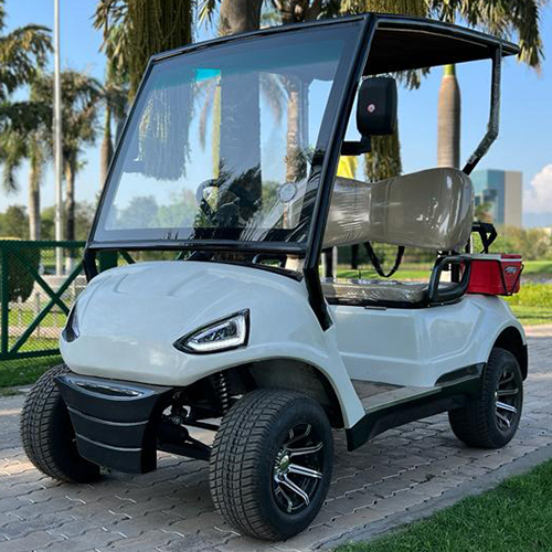 2 Seater White Golf Cart - Gender: Unisex