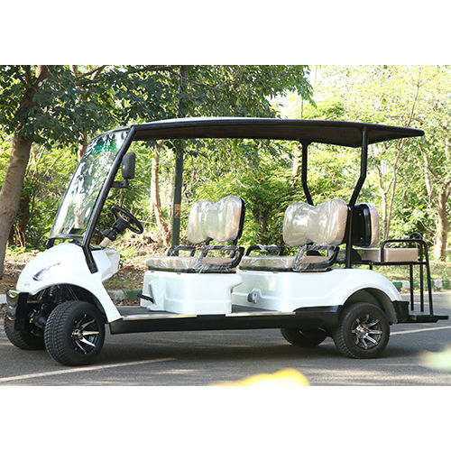 6 Seater White Golf Cart