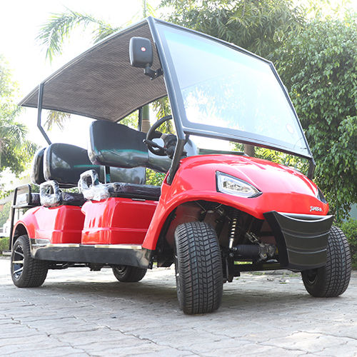 6 Seater Red Golf Cart